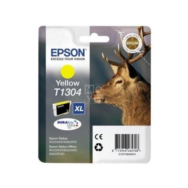 

Картридж струйный EPSON St SX525WD/Office B42WD/BX625FWD Eellow XL new (C13T13044012)
