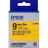 Картридж с лентой Epson LK3YBP принтеров LW-300/400/400VP/700 Pastel Blk/Yell 9mm/9m (C53S653002)
