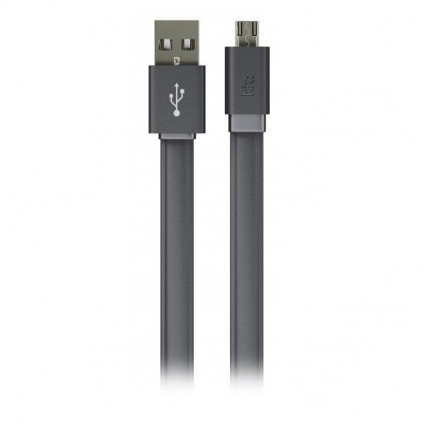 

Кабель Kit Fresh microUSB 1m Gray