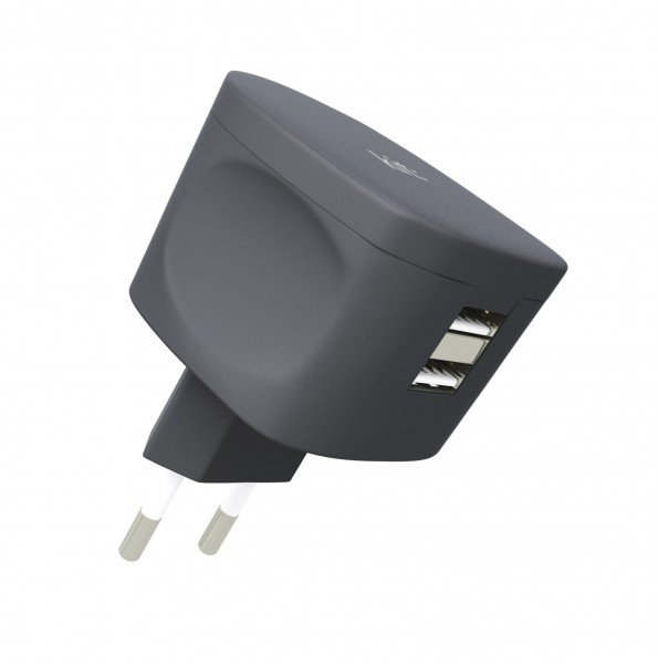 

Сетевое зарядное устройство Kit Fresh Dual USB Charger 3.4A Gray