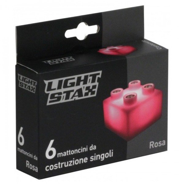 

Конструктор Light Stax с LED подсветкой Expansion розовый 6 эл. 2x2 (LS-M04008)