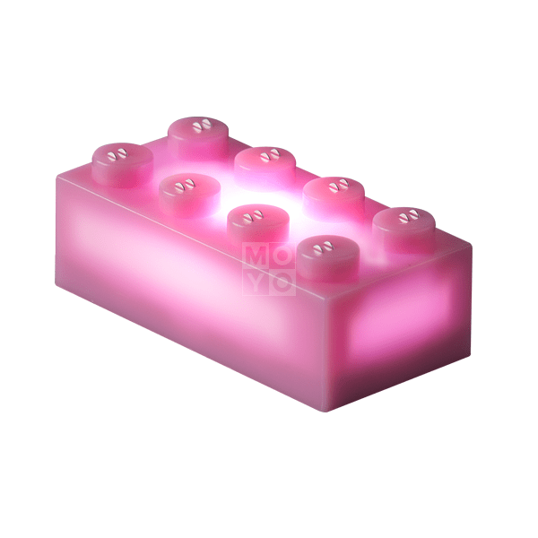 

Конструктор Light Stax с LED подсветкой Regular розовый 1 эл. 4x2 (LS-S11901-08)