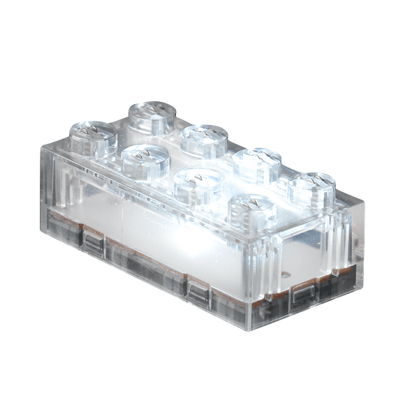 

Конструктор Light Stax с LED подсветкой Transparent белый 1 эл. 4х2 (LS-S11903-09)