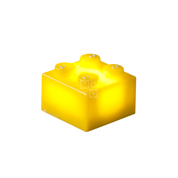 Акция на Конструктор Light Stax с LED подсветкой Regular желтый 1 эл. 2x2 (LS-S11902-02) от MOYO