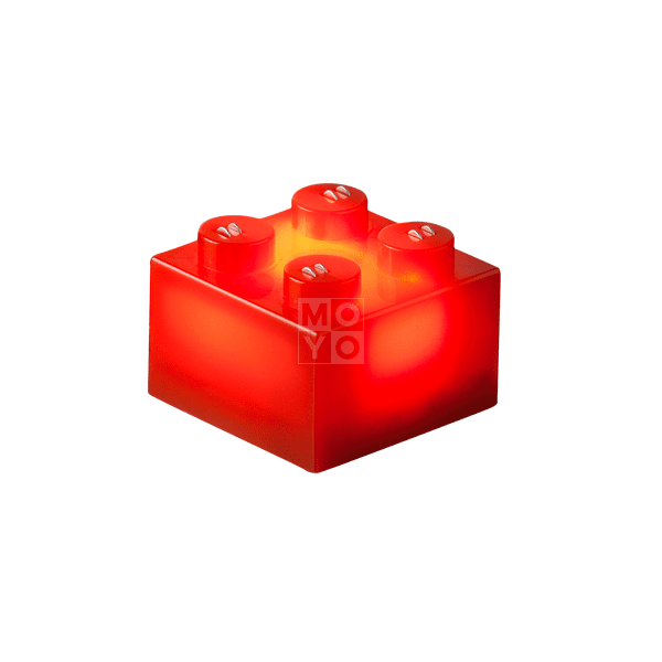 Акція на Конструктор Light Stax с LED подсветкой Regular красный 1 эл. 2x2 (LS-S11902-01) від MOYO