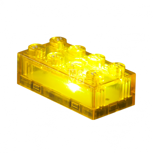 

Конструктор Light Stax с LED подсветкой Transparent желтый 1 эл. 4х2 (LS-S11903-02)