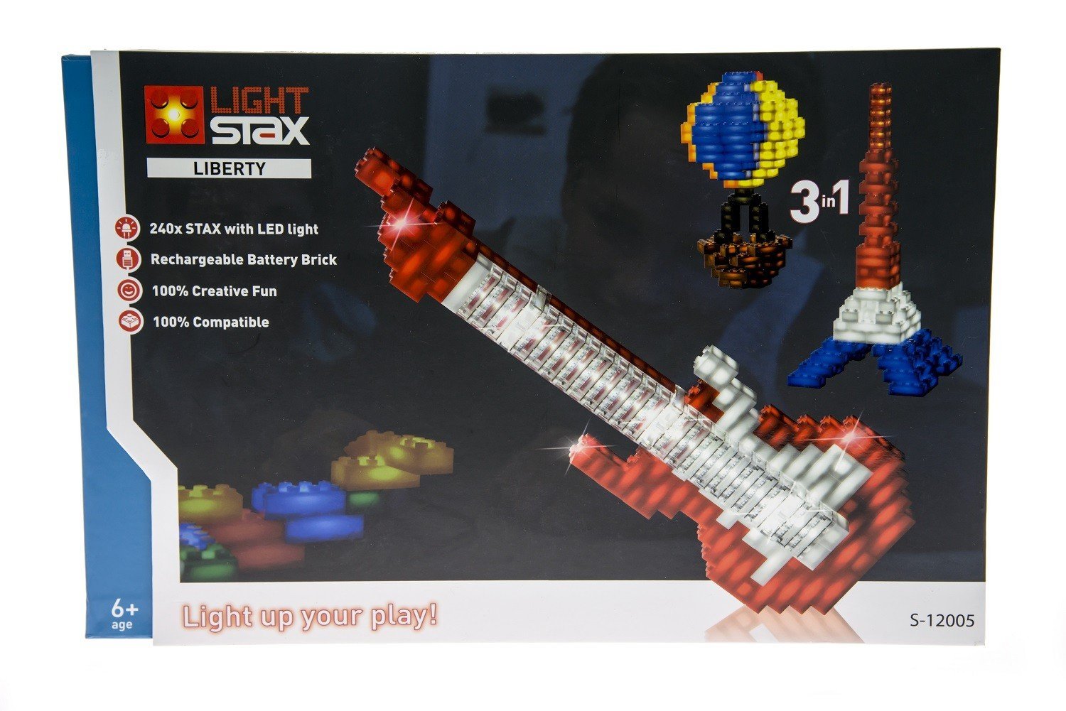 Акція на Конструктор Light Stax с LED подсветкой Liberty 240 эл. (LS-S12005) від MOYO