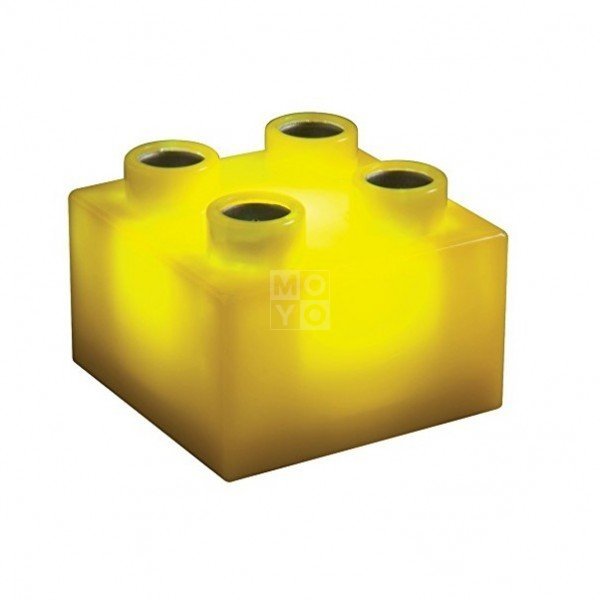 Акция на Конструктор Light Stax с LED подсветкой Junior желтый 1 эл. 2х2 (LS-S11909-YE) от MOYO
