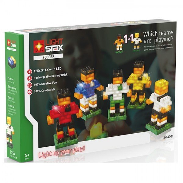 

Конструктор Light Stax с LED подсветкой Soccer 125 эл. (LS-S14001)