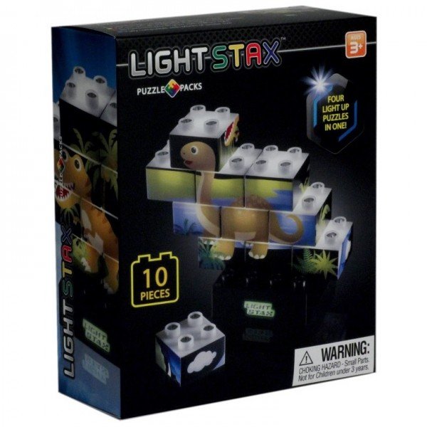 

Конструктор Light Stax с LED подсветкой Puzzle Dinosaurer Edition (LS-M03004)