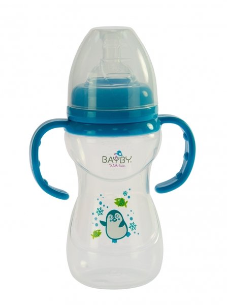 

Бутылочка для кормления Bayby BFB6106 240ml 6м+ синий (BFB6106)