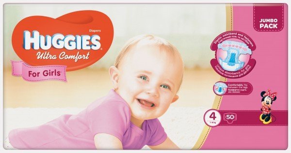 

Подгузники Huggies Ultra Comfort 4 Jumbo для девочек 50 шт