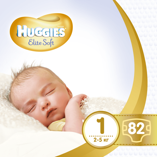 

Подгузники Huggies ELITE SOFT 1 Mega 82 шт (5029053564890)