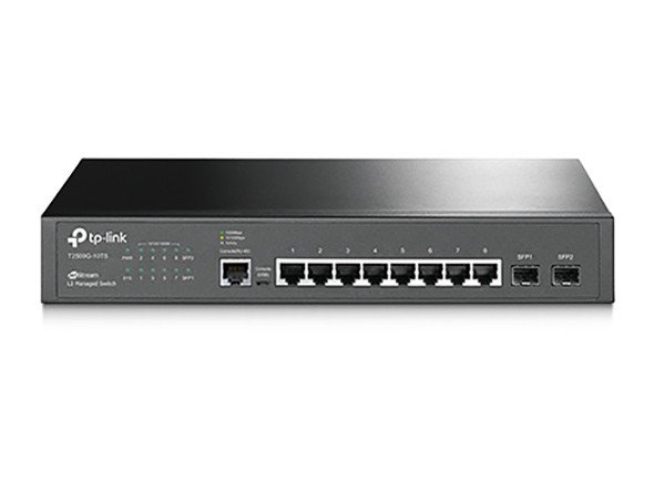 

Коммутатор TP-Link T2500G-10TS 8x1GE, 2x1GE/SFP, L2, JetStream (T2500G-10TS)