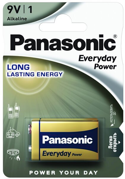 Акція на Батарейка Panasonic Everyday Power 6LR61(6LF22) BLI 1 Alkaline від MOYO