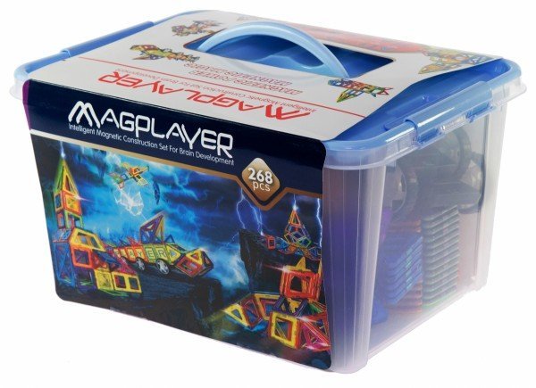 

Конструктор Magplayer магнитный набор 268 эл. MPT-268