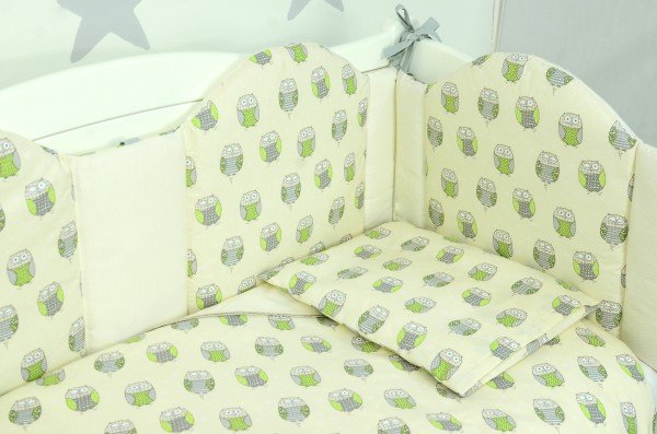 

Комплект постельного белья VERES OWLS cream-green 6 единиц (220.07)