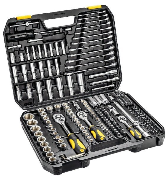 

Набор торцевых головок Topex 38D852 1/2", 1/4" и 3/8", 219 предметов