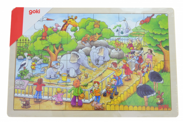 

Пазл деревянный goki Зоопарк (57808)