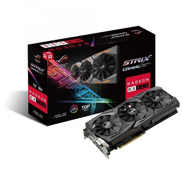 

Видеокарта ASUS Radeon RX 580 8GB DDR5 Gaming Strix Top Edition (STRIX-RX580-T8G-GAMING)