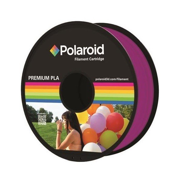 

Катушка с нитью Polaroid 1.75мм/1кг PLA для 3D принтера Прозрачный Пурпурный