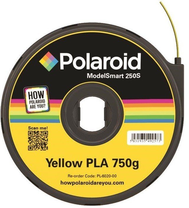Картридж с нитью Polaroid 1.75мм/0.75кг PLA ModelSmart 250s Желтый фото 