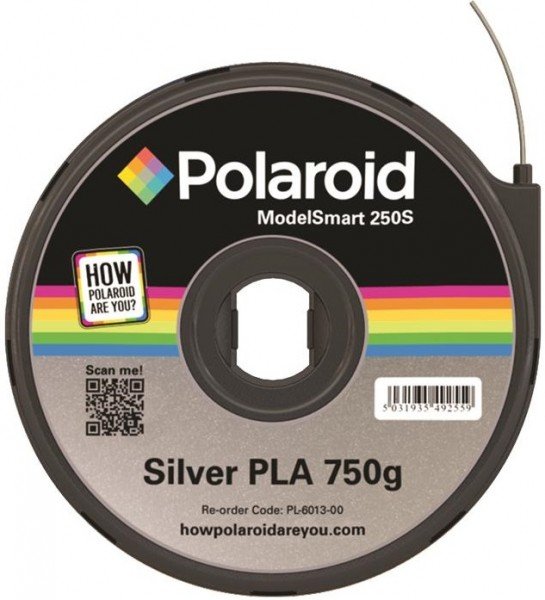 

Картридж с нитью Polaroid 1.75мм/0.75кг PLA ModelSmart 250s Серебристый