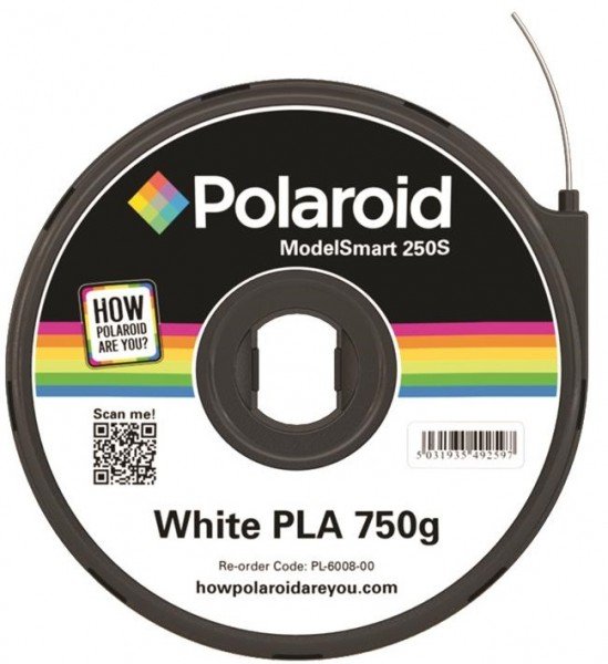 

Картридж с нитью Polaroid 1.75мм/0.75кг PLA ModelSmart 250s Белый