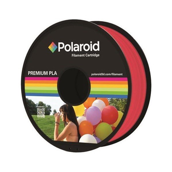 

Катушка с нитью Polaroid 1.75мм/1кг PLA для 3D принтера Прозрачный Красный