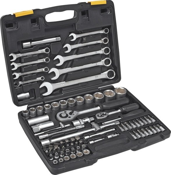 

Набор торцевых головок TOPEX 1/4", 1/2", 82 предмета 38D686