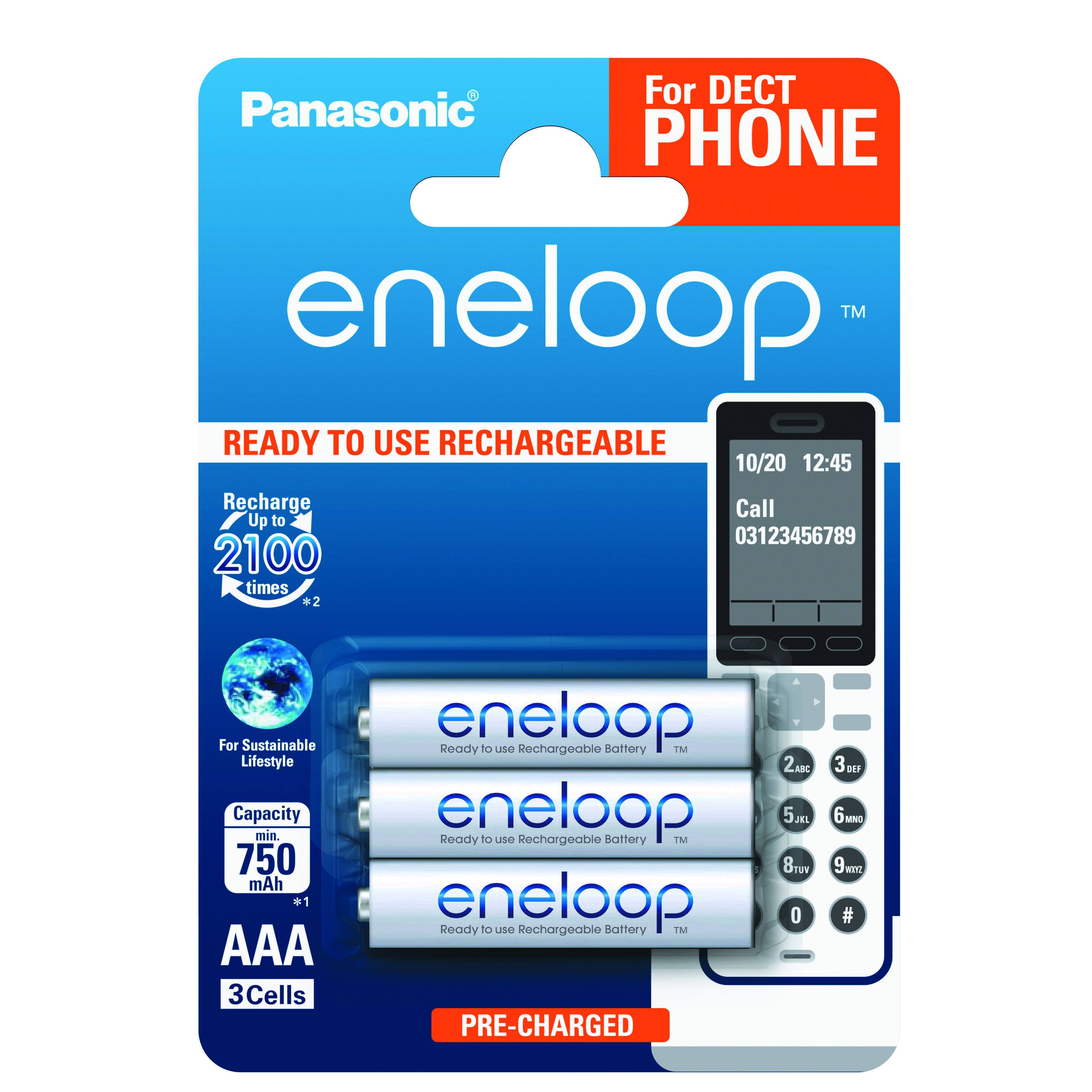 

Аккумулятор Panasonic Eneloop AAA 750 mAh 3BP