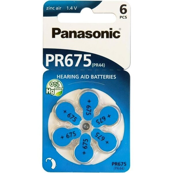 Акція на Батарейка Panasonic PR-675H BLI 6 (PR-675H/6LB) від MOYO