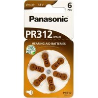 Батарейка Panasonic PR-312 BLI 6