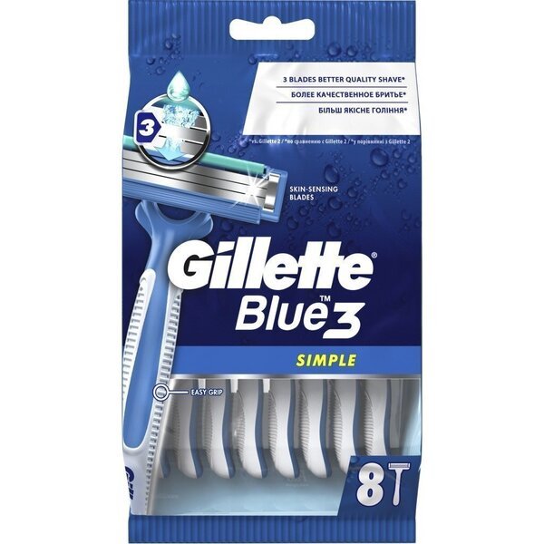 

Бритвы одноразовые Gillette Blue Simple 3 (8 шт.)