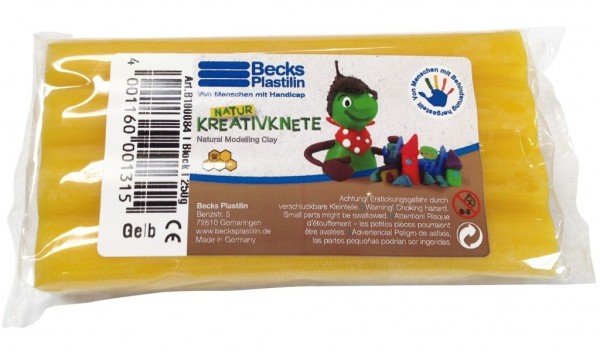 

Пластилин восковой Becks Plastilin 250г желтый (B100084)