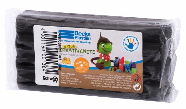 

Пластилин восковой Becks Plastilin 250г черный (B100092)