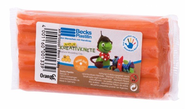 

Пластилин восковой Becks Plastilin 250г оранжевый (B100086)