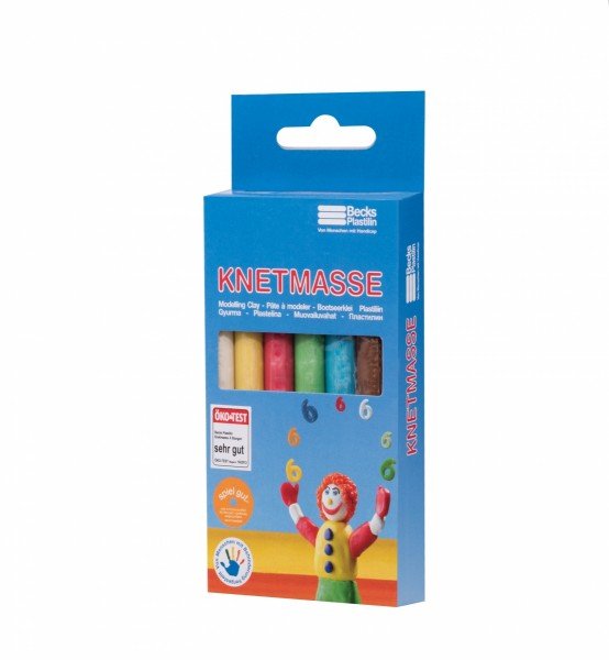 

Пластилин классический Becks Plastilin 135г 6 цветов (B100427)