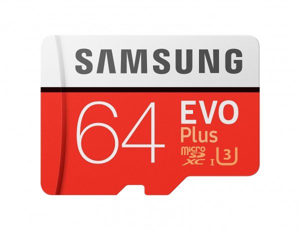 

Карта памяти Samsung microSDXC 64GB Class 10 UHS-I U3 Evo Plus + SD-адаптер