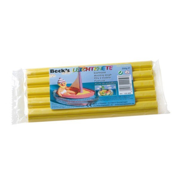 

Пластилин плавающий Becks Plastilin 200г желтый (B100432)