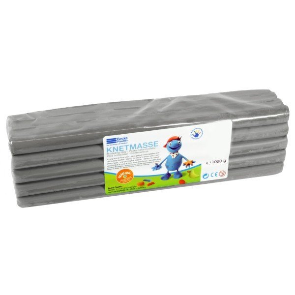 

Пластилин классический Becks Plastilin 1000г серый (B100503)
