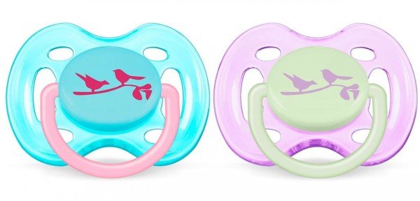 

Пустышка AVENT Freeflow Fashion 0-6 мес. для девочек, 2 шт (SCF172/18)