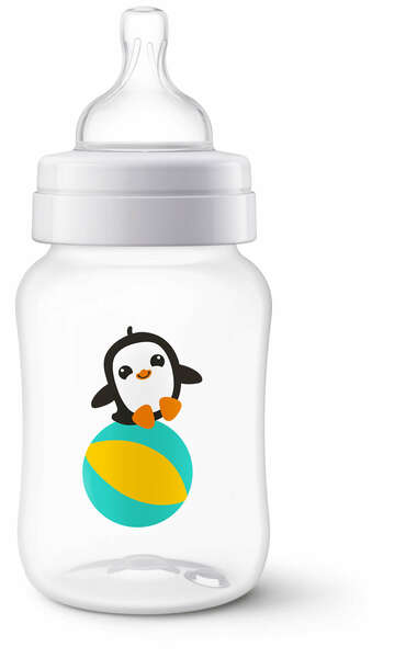 

Бутылочка для кормления AVENT Classic+ Пингвин 260мл (SCF574/14)
