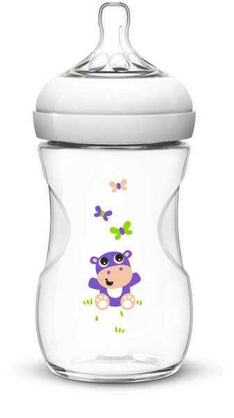 

Бутылочка для кормления AVENT NATURAL Гиппопотам 260мл (SCF627/22)