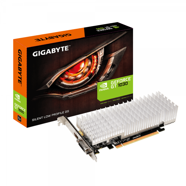 

Видеокарта GIGABYTE GeForce GT1030 2GB DDR3 Low Profile Silent (GV-N1030SL-2GL)
