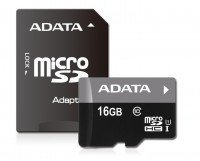 Карта памяти Adata microSDHC 16GB Class 10 UHS-I R10MB/s + SD-адаптер
