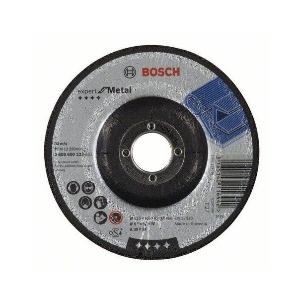 

Зачистной круг по металлу Bosch 125х6 вогнутый (2608600223)
