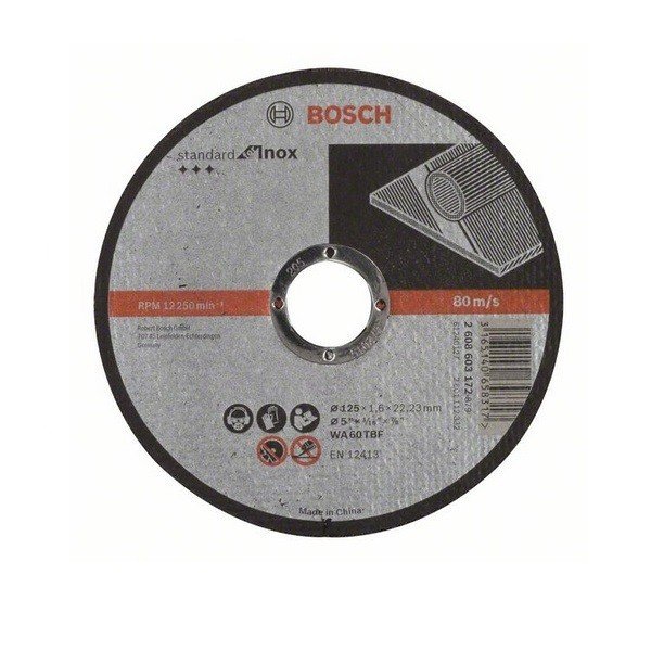 

Отрезной круг по нержавейке Bosch 125х1,6 (2608603172)