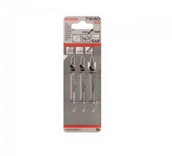 

Полотно для лобзика Bosch HCS T 101 AО 3 шт. (2608630559)