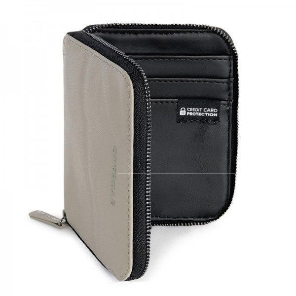 

Кошелёк кожаный Tucano Sicuro Premium Wallet (серый)